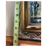 Quality Vintage Ornately Framed Dome Top Hall Mirror