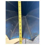 Excellent Antique Blue Metal Gramophone Horn by TT Company
