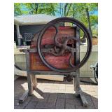 Antique Hand Crank Cast Iron & Wood Corn Sheller Machine