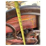 Antique Hand Crank Cast Iron & Wood Corn Sheller Machine