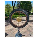 Fantastic Antique Folk Art Wooden Gambling Wheel