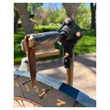 Fantastic Antique Folk Art Wooden Gambling Wheel