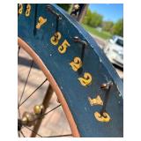 Fantastic Antique Folk Art Wooden Gambling Wheel