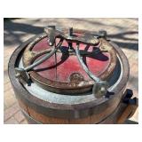 Very Nice antique Oak Barrel Butter Churn - "The Favorite"