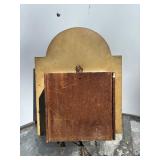 Antique Hand painted Weight Driven Wood Wall Clock