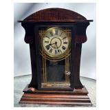 Antique Mantel Clock w/Pendulum & Key