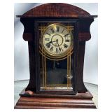 Antique Mantel Clock w/Pendulum & Key