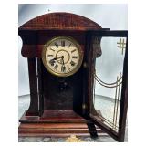 Antique Mantel Clock w/Pendulum & Key
