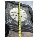 Antique French Mother-of-Pearl Inlaid Wall Clock