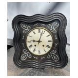 Antique French Mother-of-Pearl Inlaid Wall Clock