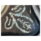 Antique French Mother-of-Pearl Inlaid Wall Clock