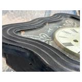 Antique French Mother-of-Pearl Inlaid Wall Clock