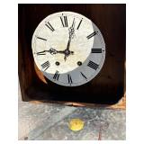 Antique French Mother-of-Pearl Inlaid Wall Clock