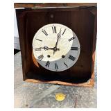 Antique French Mother-of-Pearl Inlaid Wall Clock