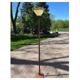 Tiffany Style Stained Glass Torchiere Floor Lamp