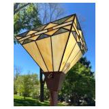 Tiffany Style Stained Glass Torchiere Floor Lamp