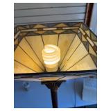 Tiffany Style Stained Glass Torchiere Floor Lamp