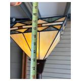 Tiffany Style Stained Glass Torchiere Floor Lamp