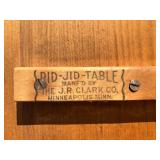 Antique Wooden Iron Board Table