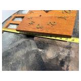 Antique Mission Oak Wall Clock w/Pendulum