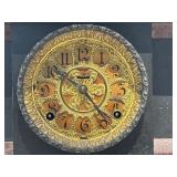 Ornate Antique Ingraham Mantel Clock w/Pendulum & Key