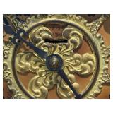 Ornate Antique Ingraham Mantel Clock w/Pendulum & Key