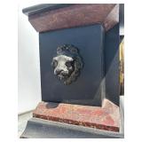 Ornate Antique Ingraham Mantel Clock w/Pendulum & Key
