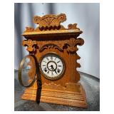 Very Nice Antique Ansonia Mantel Clock w/Pendulum & Key