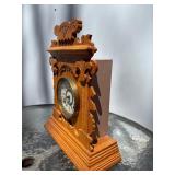 Very Nice Antique Ansonia Mantel Clock w/Pendulum & Key