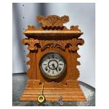 Very Nice Antique Ansonia Mantel Clock w/Pendulum & Key
