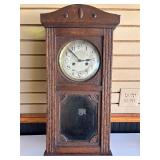 Very Nice Antique Oak Wall Clock