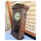 Very Nice Antique Oak Wall Clock