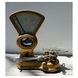 Excellent Old Vintage DETROIT Gold Postal Scale