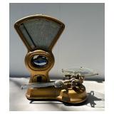 Excellent Old Vintage DETROIT Gold Postal Scale