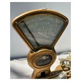 Excellent Old Vintage DETROIT Gold Postal Scale