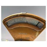 Excellent Old Vintage DETROIT Gold Postal Scale