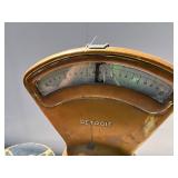 Excellent Old Vintage DETROIT Gold Postal Scale