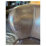 Set of 4 Curved Back Padded Club Chairs