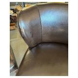 Set of 4 Curved Back Padded Club Chairs