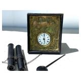 Very Nice Antique Mid 19th Century Wall Clock w/Horse Design