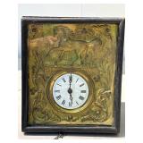 Very Nice Antique Mid 19th Century Wall Clock w/Horse Design