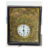Very Nice Antique Mid 19th Century Wall Clock w/Horse Design