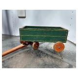 Small Vintage Painted Wood Wagon