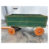 Small Vintage Painted Wood Wagon