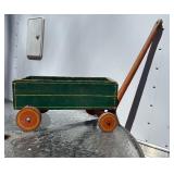 Small Vintage Painted Wood Wagon