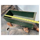 Small Vintage Painted Wood Wagon