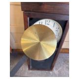Large Antique New Haven Wall Clock w/Pendulum
