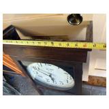 Large Antique New Haven Wall Clock w/Pendulum