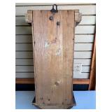 Very Nice Antique German Oak Wall Clock w/Pendulum & Key