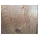 Very Nice Antique German Oak Wall Clock w/Pendulum & Key